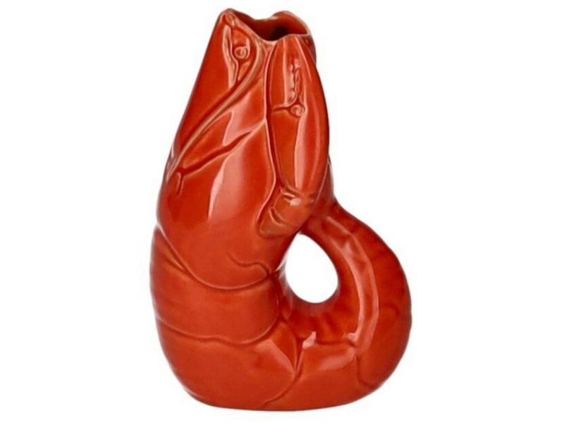 Giftcompany Dekovase Madame Crevette Hummer Vase XS orangerot 14cm (Dekovase) von Giftcompany