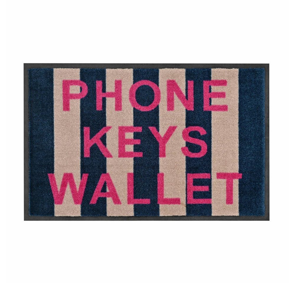 Giftcompany Fußmatte Washables Phone Keys Wallet 75 x 50 cm, rechteckig, waschbar Giftcompany Fußmatte Washables Phone Keys Wallet 75 x 50 cm, rechteckig, waschbar von Giftcompany