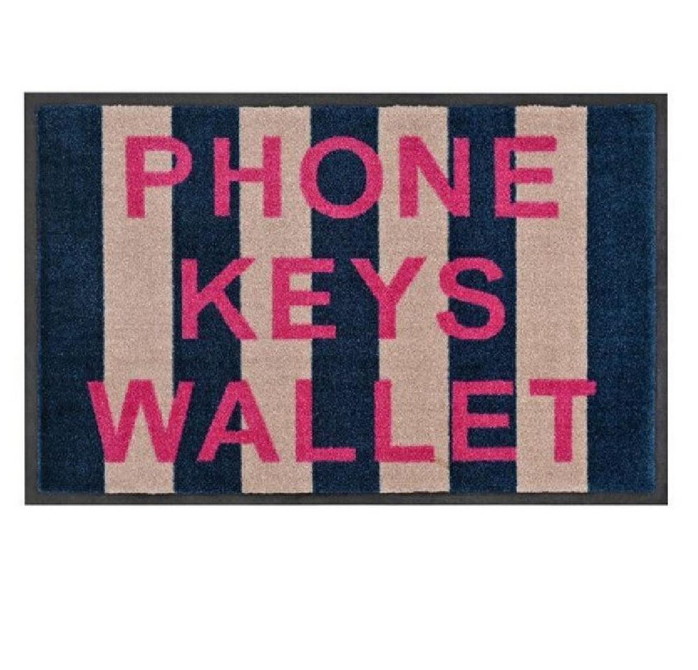 Giftcompany Fußmatte waschbare Fußmatte Phone Keys Wallet (75x50cm) von Giftcompany