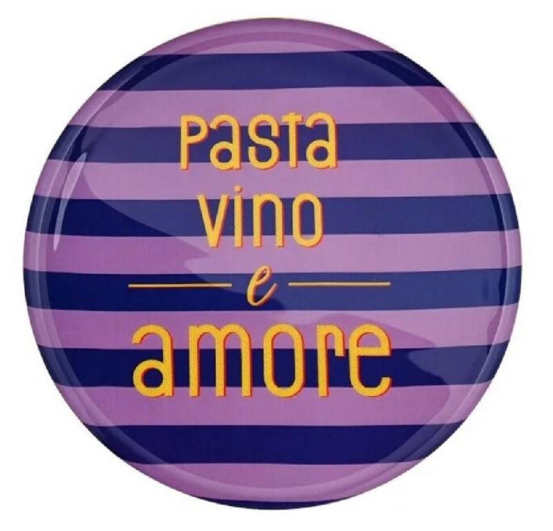 Giftcompany Getränkeuntersetzer Dekotablett Love Trays Pasta, Vino e Amore (22,9cm) von Giftcompany