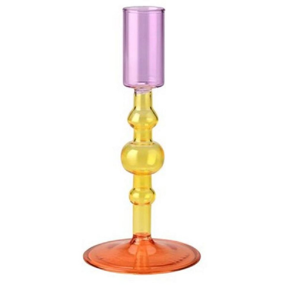 Giftcompany Kerzenhalter Kerzenständer Voile Lila Gelb Orange (16,2cm) von Giftcompany