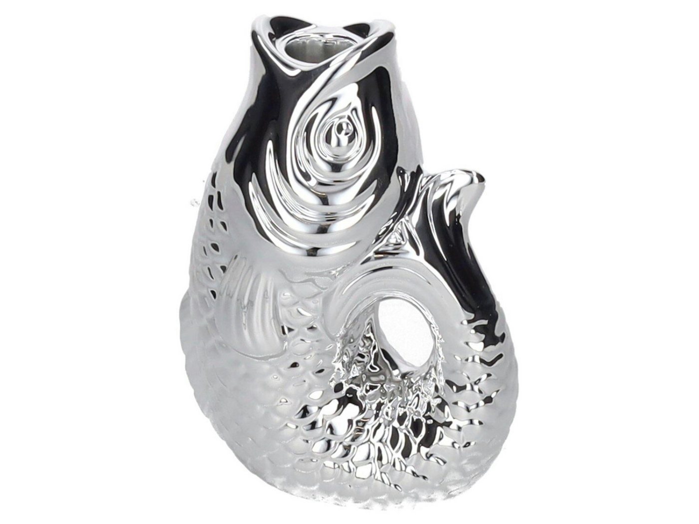Giftcompany Kerzenhalter Monsieur Carafon Kerzenhalter Fisch S silber 16,2cm von Giftcompany