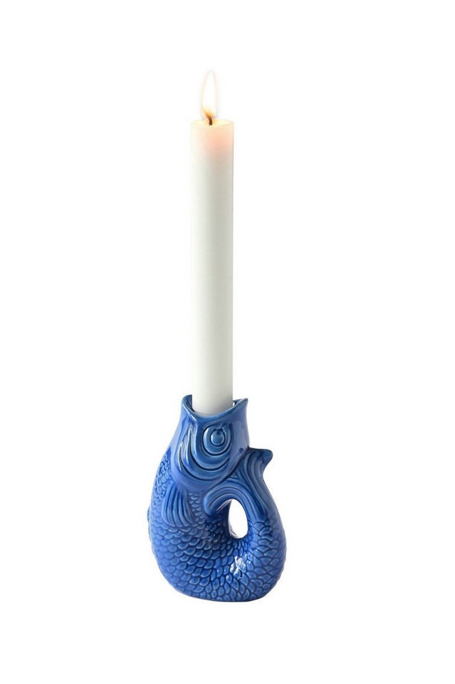 Giftcompany Kerzenhalter Monsieur Carafon Kerzenhalter Fisch XS azure 12,7cm von Giftcompany