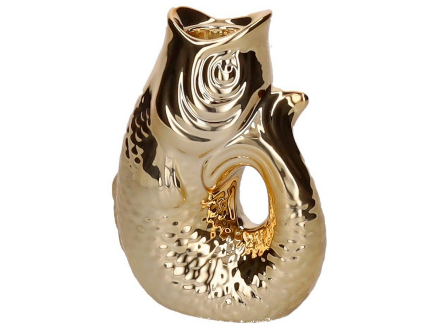 Giftcompany Kerzenhalter Monsieur Carafon Kerzenhalter Fisch XS gold 12,7cm von Giftcompany