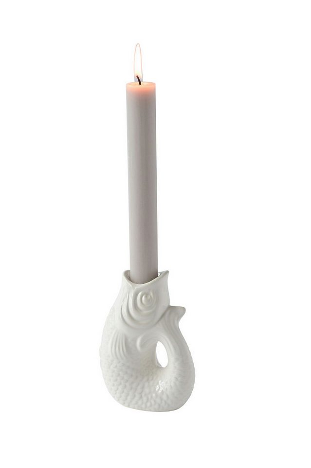 Giftcompany Kerzenhalter Monsieur Carafon Kerzenhalter Fisch XS weiss 12,7cm von Giftcompany