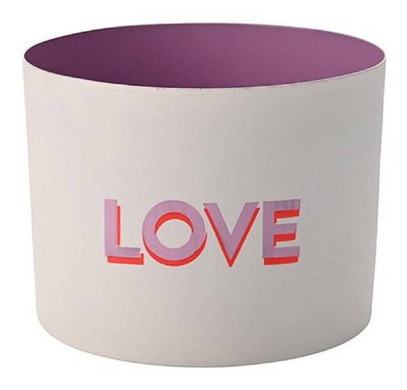 Giftcompany Kerzenhalter Windlicht Goa Love Weiß Flieder von Giftcompany