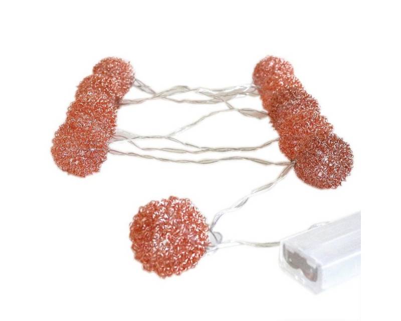 Giftcompany LED-Lichterkette Gift-Company Lichterkette LED Drahtbälle kupfer batteriebetrieben von Giftcompany