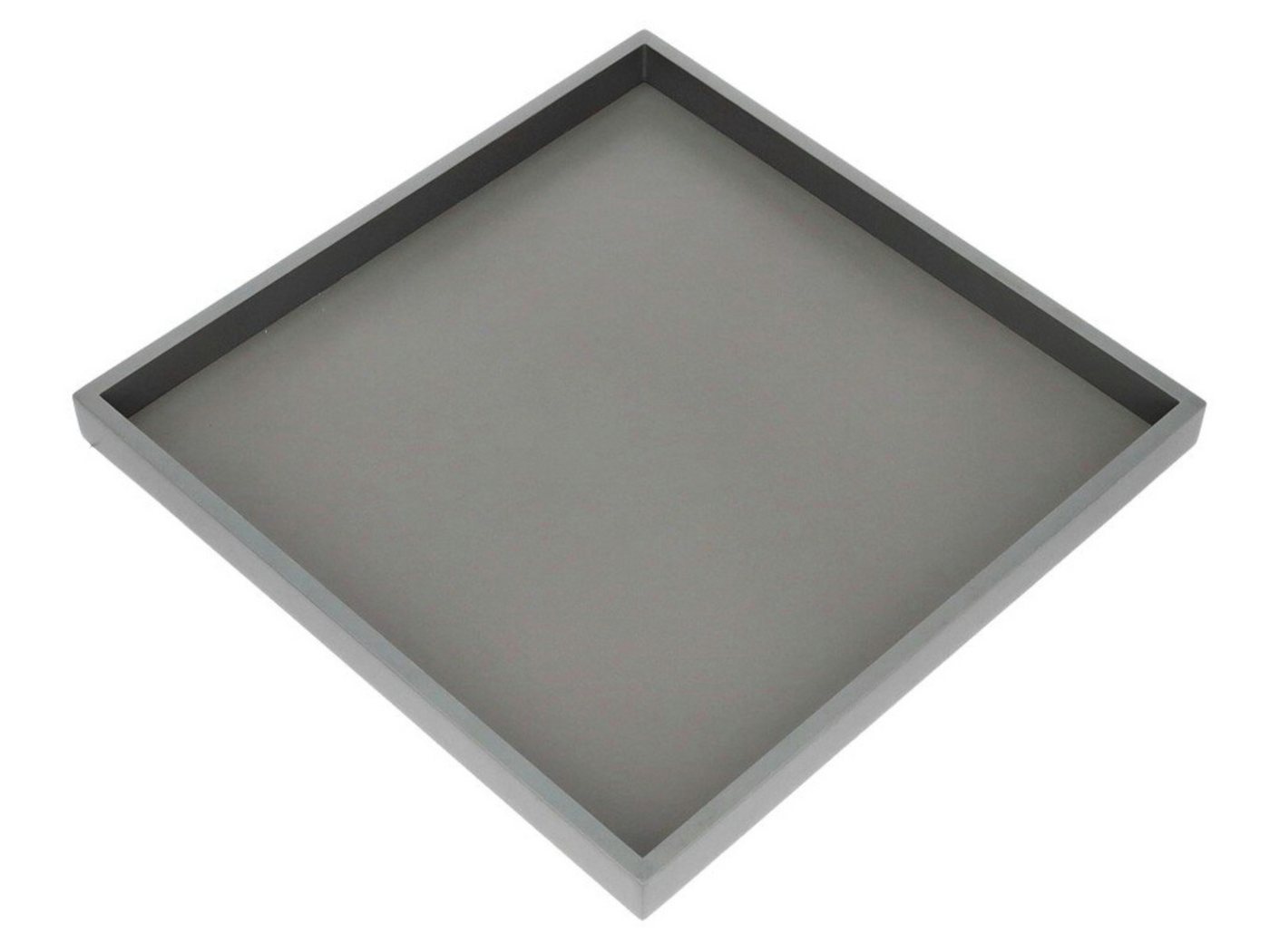 Giftcompany Tablett Neo Tablett quadratisch grau 32cm, Holzfaserplatte Giftcompany Tablett Neo Tablett quadratisch grau 32cm, Holzfaserplatte von Giftcompany