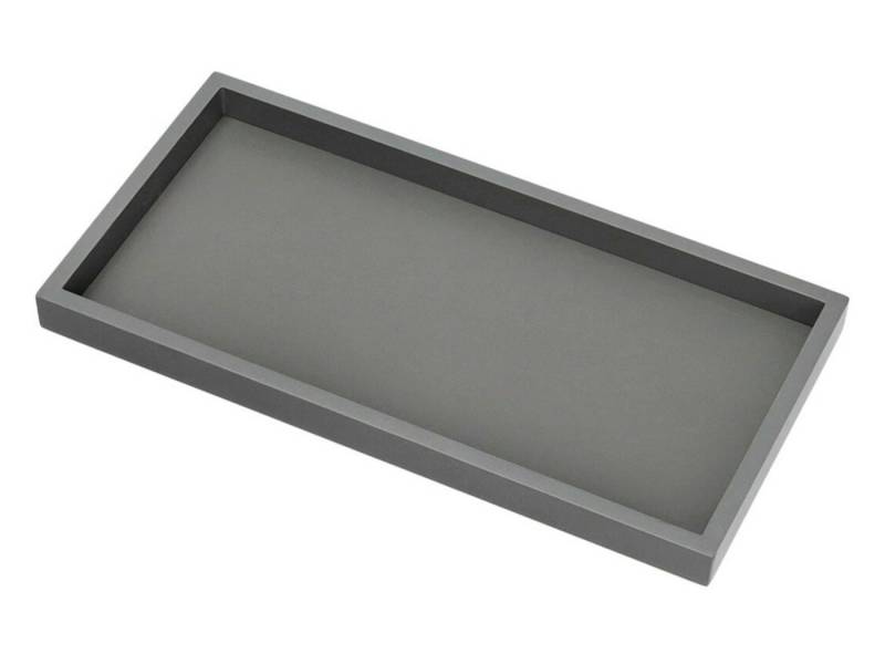 Giftcompany Tablett Neo Tablett rechteckig grau 30cm, Holzfaserplatte von Giftcompany