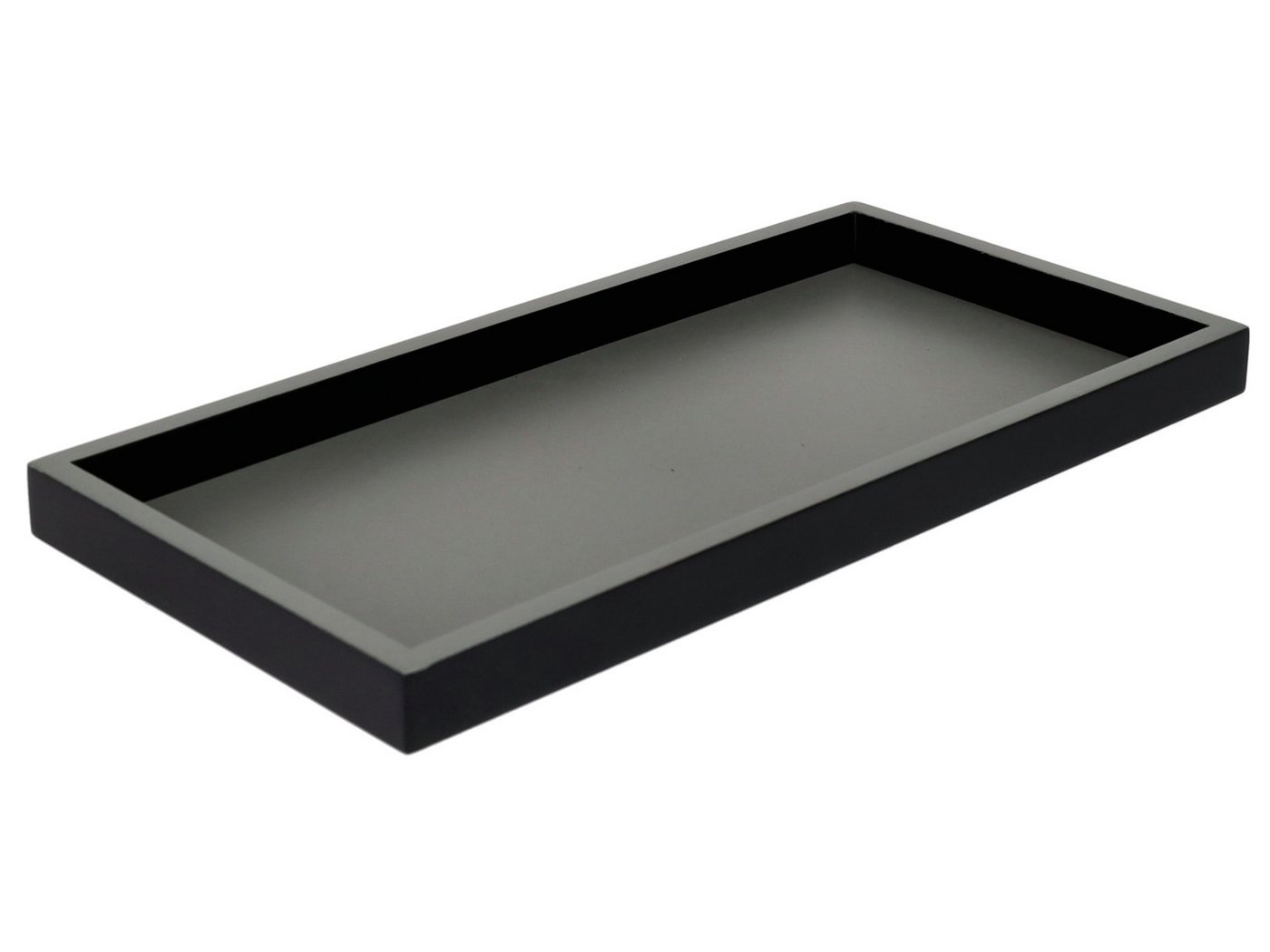 Giftcompany Tablett Neo Tablett rechteckig schwarz 30cm, Holzfaserplatte Giftcompany Tablett Neo Tablett rechteckig schwarz 30cm, Holzfaserplatte von Giftcompany