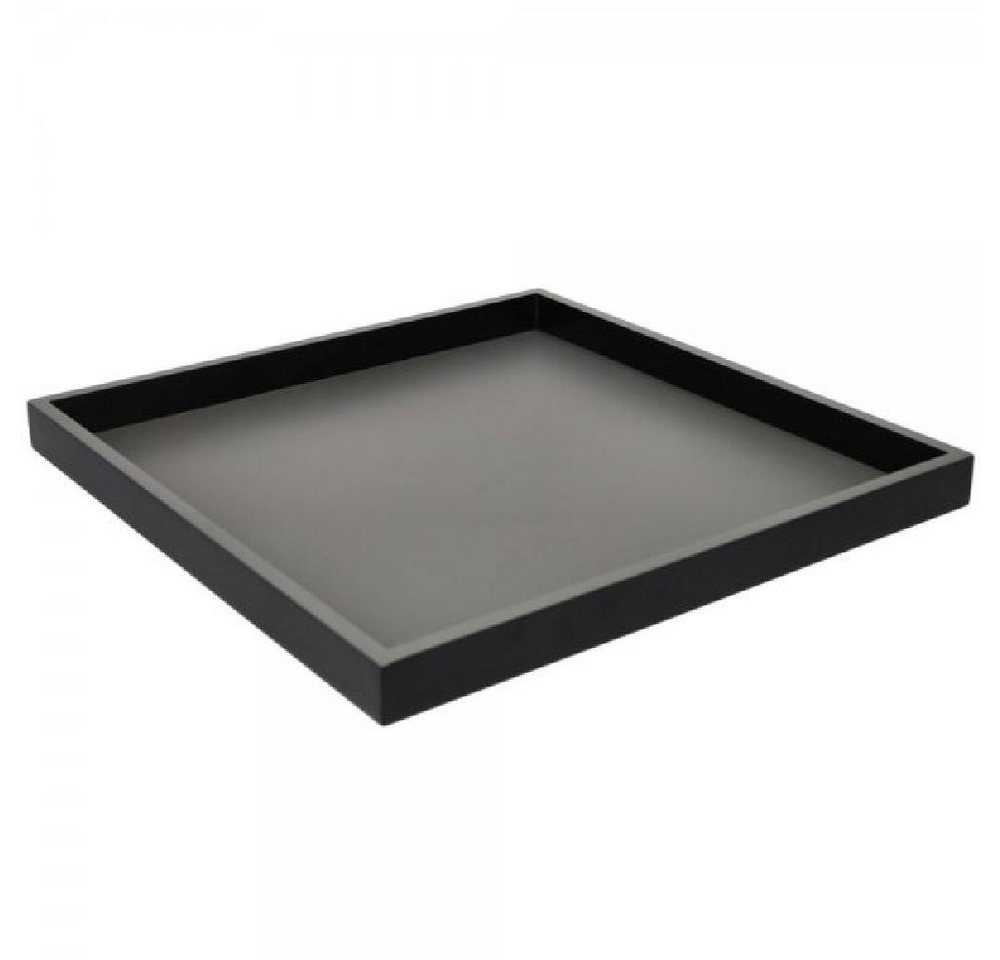 Giftcompany Tablett Tablett Neo Quadratisch Dunkelgrau Schwarz (32x32cm) von Giftcompany