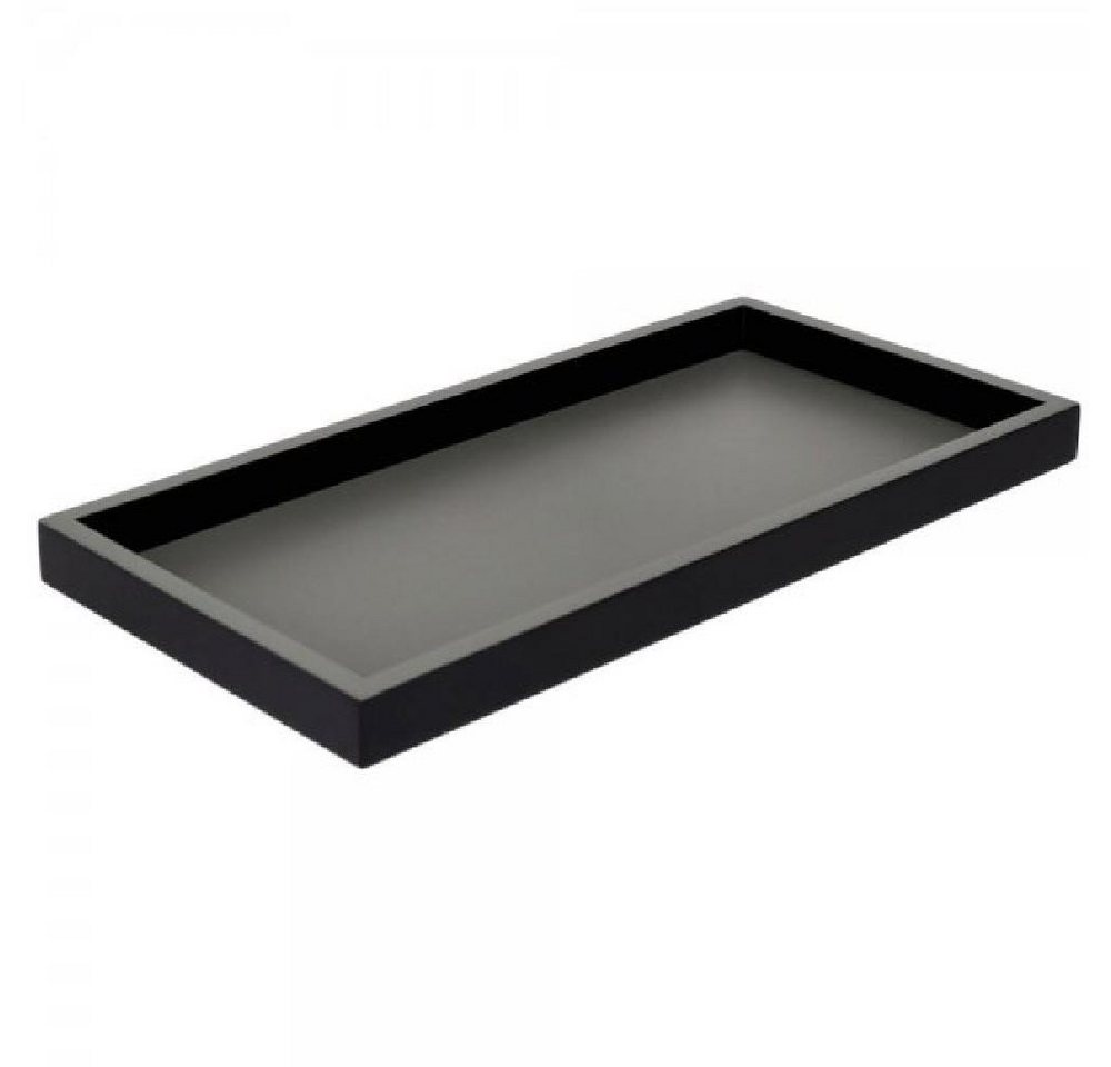 Giftcompany Tablett Tablett Neo Rechteckig Dunkelgrau Schwarz (30x15cm) von Giftcompany