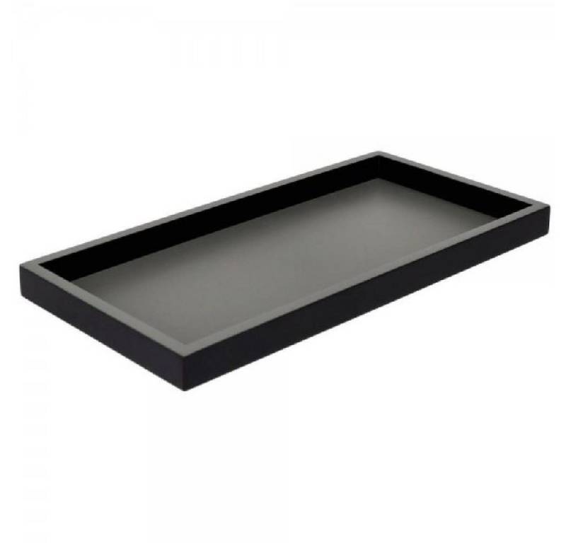 Giftcompany Tablett Tablett Neo Rechteckig Dunkelgrau Schwarz (30x15cm) von Giftcompany
