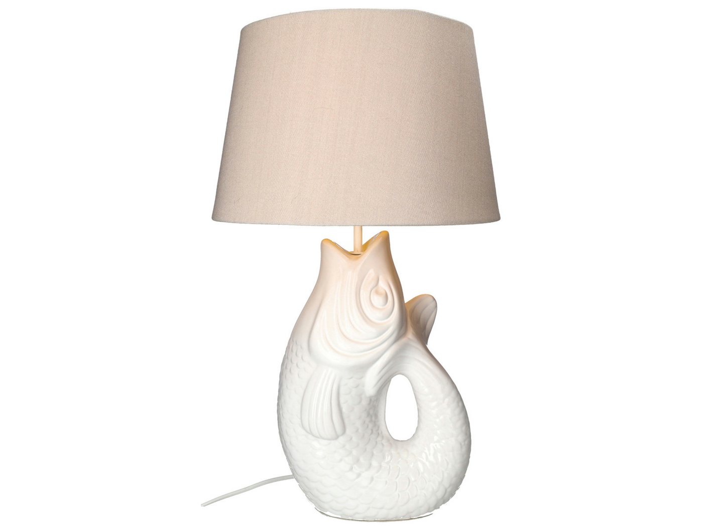 Giftcompany Tischleuchte Monsieur Carafon Fisch Lampe L weiß 52cm Giftcompany Tischleuchte Monsieur Carafon Fisch Lampe L weiß 52cm von Giftcompany