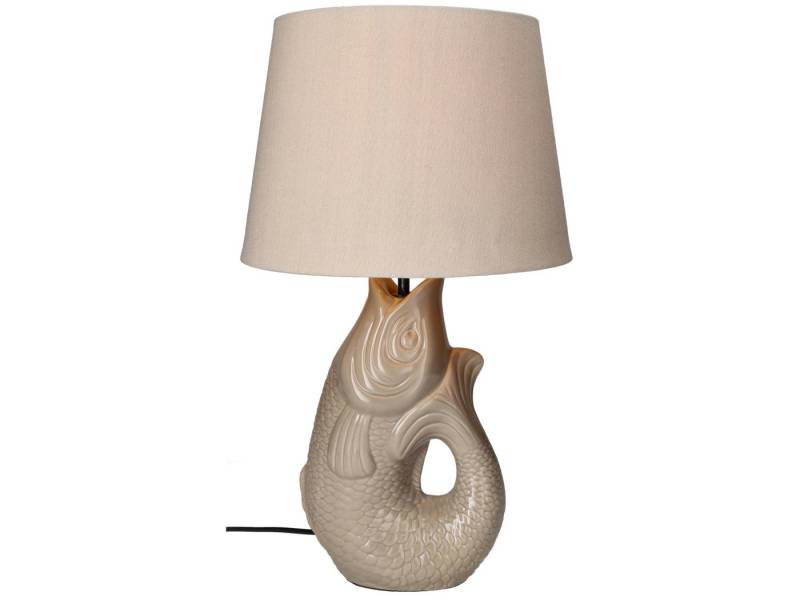 Giftcompany Tischleuchte Monsieur Carafon Fisch Lampe S sandstone 44cm von Giftcompany