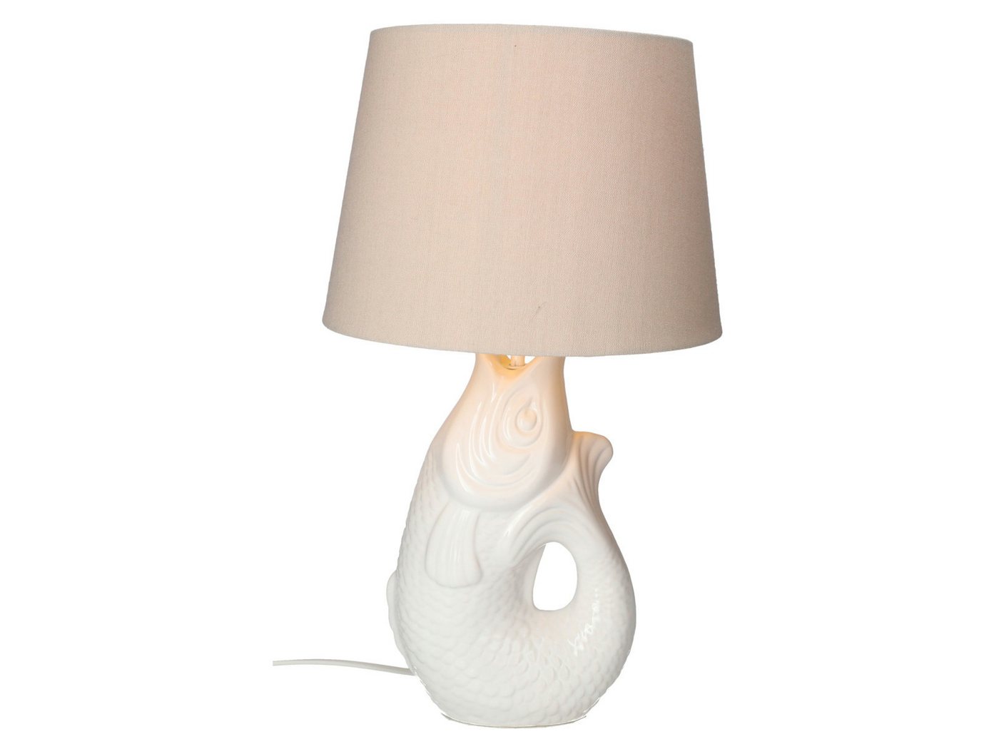 Giftcompany Tischleuchte Monsieur Carafon Fisch Lampe S weiß 44cm Giftcompany Tischleuchte Monsieur Carafon Fisch Lampe S weiß 44cm von Giftcompany