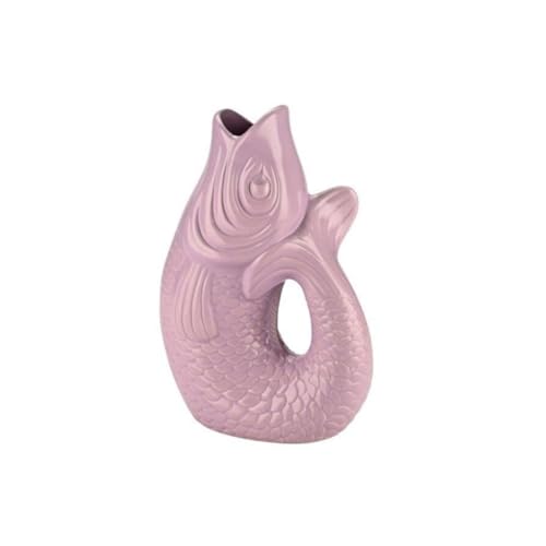 Giftcompany - Vase, Karaffe - Monsieur Carafon - Fisch - Steingut - Farbe: Lavender - (BxTxH): 21 x 12 x 31 cm - Größe: L von Giftcompany