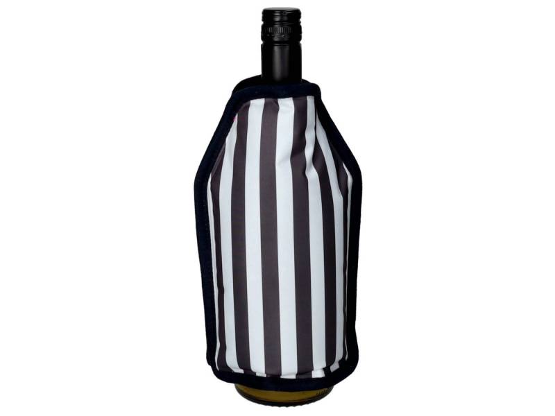 Giftcompany Weinkühler Froid Kühlmanschette Streifen schwarz/weiß 23,5cm von Giftcompany