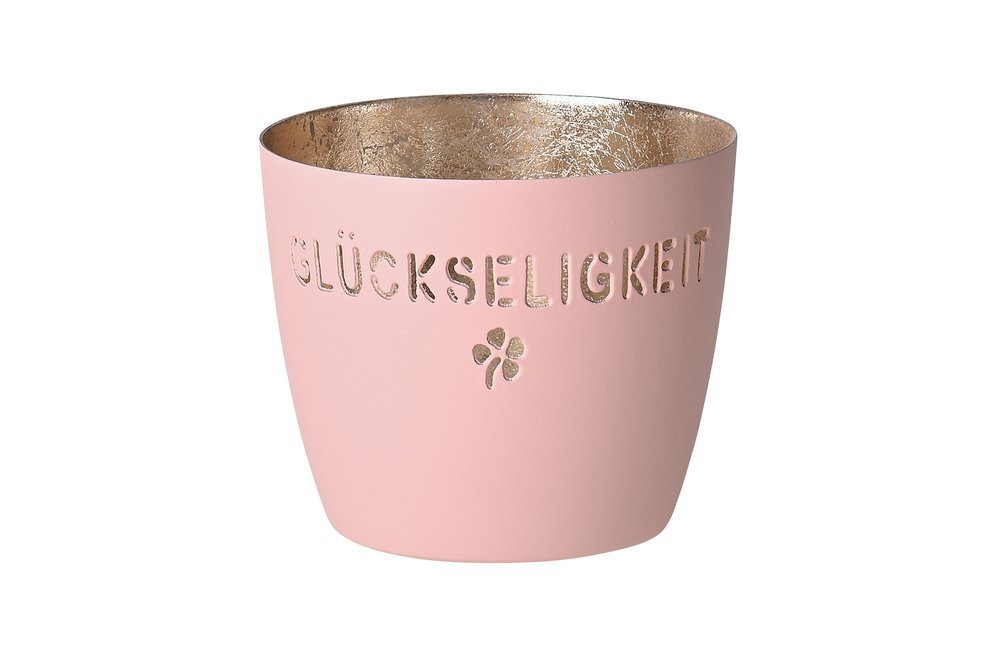 Giftcompany Windlicht Windlicht Glückseligkeit - blush/gold - Windlicht - 1 Stück von Giftcompany