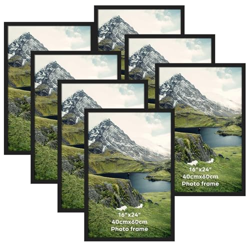 Giftgarden 7er-Set Schwarz Bilderrahmen 40x60 cm - Klassisches Schwarzer Fotorahmen 60x40 - Nur für Wandmontage, für Wohnzimmer, Flur oder Büro Giftgarden 7er-Set Schwarz Bilderrahmen 40x60 cm - Klassisches Schwarzer Fotorahmen 60x40 - Nur für Wandmontage, für Wohnzimmer, Flur oder Büro von Giftgarden