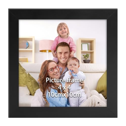 Giftgarden Schwarz Bilderrahmen 10x10 cm, Moderner Fotorahmen für Quadratischer Foto und Bilder, Glattes Schlankes Design, Wand- oder Tischaufsteller - Einzel Giftgarden Schwarz Bilderrahmen 10x10 cm, Moderner Fotorahmen für Quadratischer Foto und Bilder, Glattes Schlankes Design, Wand- oder Tischaufsteller - Einzel von Giftgarden