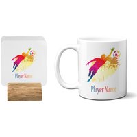 Fußball Torwart Kaffee Tee Tasse Geschenk 11 Unzen Keramiktasse Und Untersetzer Set Option von GiftimizedGifts