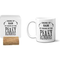 Peaky Blinders Inspiriert Personalisierte Name Kaffee Tee Becher Geschenk 11 Unzen Keramiktasse Und Untersetzer Set Option von GiftimizedGifts
