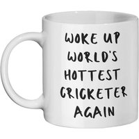 Cricketer Becher~ Geschenk~ Lustige Cricket Kaffee Tasse~ Weke Up World's Hottest Cricketer Again~ Bester ~ Liebhaber Neuheit Tasse von GiftoramaStudio