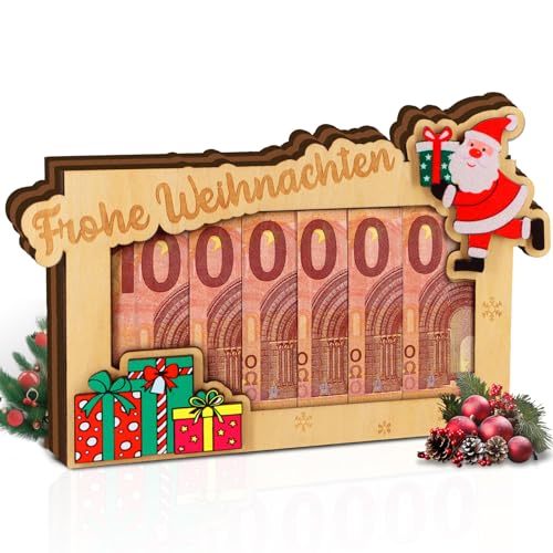 Giftota Erste Million Weihnachten Geldgeschenk Holz - Weihnacht Geschenk - Geschenkideen Weihnachten Geschenk für Männer Frauen Familie - Geldverpackung Weihnachten Giftota Erste Million Weihnachten Geldgeschenk Holz - Weihnacht Geschenk - Geschenkideen Weihnachten Geschenk für Männer Frauen Familie - Geldverpackung Weihnachten von Giftota