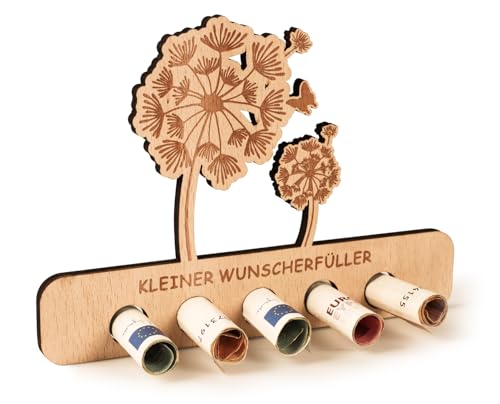 Giftota Wunscherfüller Geldgeschenk Holz, Pusteblume Geldgeschenke Geburtstag, Konfirmation Jugendweihe Weihnachten Geschenke Verpackung Giftota Wunscherfüller Geldgeschenk Holz, Pusteblume Geldgeschenke Geburtstag, Konfirmation Jugendweihe Weihnachten Geschenke Verpackung von Giftota