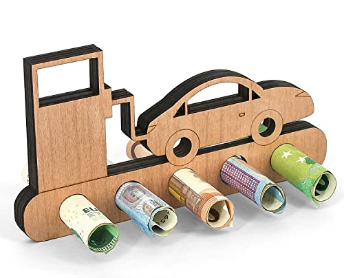 Giftota - Originelle Geburtstag Geldgeschenk Holz - Geschenk für Führerschein, Tankgutschein, neuen Auto - Geschenke aus Holz für Freunde, Familie Giftota - Originelle Geburtstag Geldgeschenk Holz - Geschenk für Führerschein, Tankgutschein, neuen Auto - Geschenke aus Holz für Freunde, Familie von Giftota