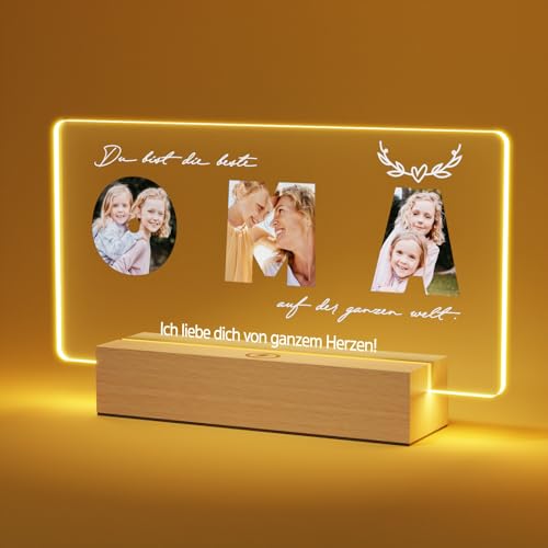 Giftove Geschenke für Oma Personalisierte Led Bilderrahmen mit Foto - Oma Weihnachtsgeschenke von Enkelin & Enkeln - Beste Oma Geschenke zum Weihnachten, Geburtstag Giftove Geschenke für Oma Personalisierte Led Bilderrahmen mit Foto - Oma Weihnachtsgeschenke von Enkelin & Enkeln - Beste Oma Geschenke zum Weihnachten, Geburtstag von Giftove