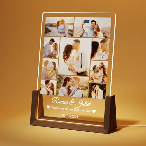 Giftove Personalisierte Geschenke für Frauen & Männer - Led Bilderrahmen - Fotogeschenke für Freundin, Paare, Couple zum Jahrestag, Geburtstag, Weihnachten, Valentinstag - Geschenk für Ihn & Sie Giftove Personalisierte Geschenke für Frauen & Männer - Led Bilderrahmen - Fotogeschenke für Freundin, Paare, Couple zum Jahrestag, Geburtstag, Weihnachten, Valentinstag - Geschenk für Ihn & Sie von Giftove