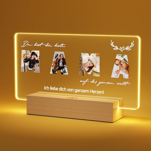 Giftove Personalisierte Geschenke für Mama Bilderrahmen - Muttertagsgeschenke von Tochter Sohn - Foto Geschenke für Muttertag Geburtstag - Mama Geschenk für Mütter Fotolampe Giftove Personalisierte Geschenke für Mama Bilderrahmen - Muttertagsgeschenke von Tochter Sohn - Foto Geschenke für Muttertag Geburtstag - Mama Geschenk für Mütter Fotolampe von Giftove