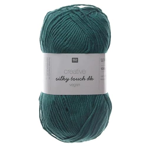 Rico Design Creative Silky Touch DK Veganes Strickgarn, 100 g, Ivy von Gifts Direct 2 U