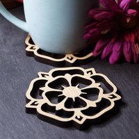 x1 Individueller Yorkshire Rose Untersetzer - Perfekt Für Männer & Frauen. Stolzer Nordmann. Yorkshire-Stolz. Norden. Gottes Eigener Landkreis von GiftsAllMappedOut