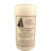 Hochzeits-Memorial Absence Kerze Personalisierte Erinnerung in Liebevoller An Geliebte Menschen von GiftsByBernadette