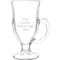 Personalisiertes Graviertes Irish Coffee Cup Glas, 8 Oz Bierkrug - Personalisiertes Lasergraviertes Text-Anpassbares Geschenk Für Ihn, Sie, Ehemann von GiftsNMoreLLC