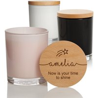 Personalisierte Inspirierende Time To Shine Duftende Sojakerze von GiftsandKeepsakesAU