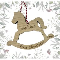 Personalisierte Baby Christbaumkugel, My First Christmas, Babys First, Babykugel, 1. Weihnachten von GiftsandSmilesUK