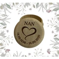 Personalisierte Kleine Hölzerne Trinket-Box Human Memorial Remembrance Erwachsenen Asche, Andenken Urne Für Menschliche Personalisierte Holz von GiftsandSmilesUK