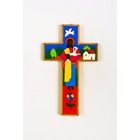 6 "(15 cm Handgefertigtes Und Bemaltes Holzkreuz. Christus Als Der Gute Hirte. Ein Schönes Erstkommunionsgeschenk 6 "(15 cm Handgefertigtes Und Bemaltes Holzkreuz. Christus Als Der Gute Hirte. Ein Schönes Erstkommunionsgeschenk von GiftsofDevotion