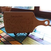 Rezept Schneidebrett - Handgeschriebenes Auf Holzschneidebrett von Gifty5Designs
