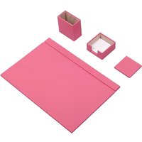 Leder Schreibtisch Set 4 Accessoires Rosa | Personalisiertes Bestes Geschenk Für Alle Kostenloser Versand von Giftyance