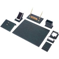 Leder Schreibtisch Set Grün 12 Accessoires | Personalisiertes Set Bestes Geschenk Für Alle Kostenloser Versand von Giftyance