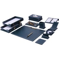 Setra Leder Schreibtisch Set Grün 14 Accessoires | Personalisiertes Set Bestes Geschenk Für Alle Kostenloser Versand von Giftyance