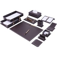 Setra Leder Schreibtischset Braun 14 Accessoires | Personalisierte Schreibtisch-Set Bestes Geschenk Für Alle Schreibtisch Kostenloser Versand von Giftyance