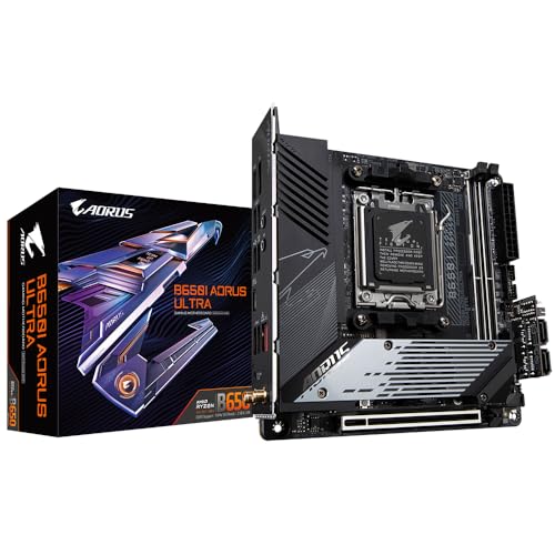 Gigbayte Aorus B650I AORUS Ultra (Sockel AM5/B650/DDR5/S-ATA 6Gb/s/Mini ITX) von Gigabyte