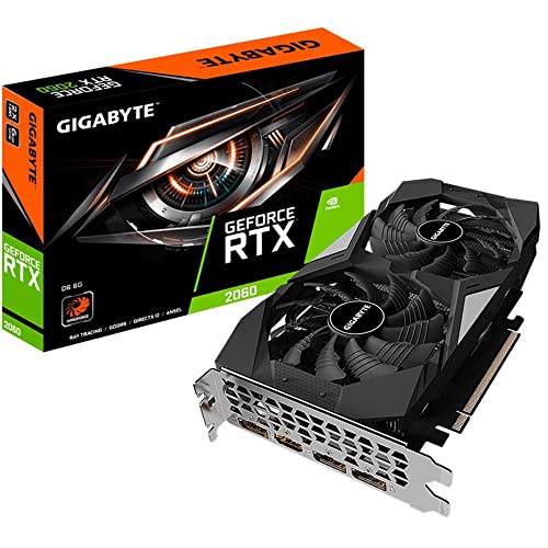 Gigabyte VGA 6GB RTX2060D6 6G 3xDP/ HDMI GeForce RTX 2060 OC 6G, GV-N2060D6-6GD V2 von Gigabyte