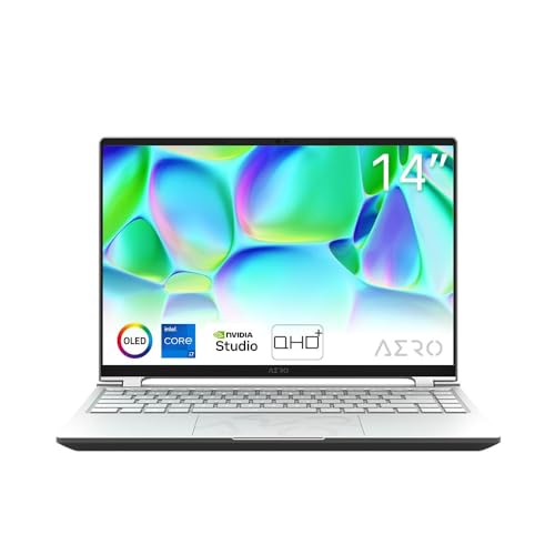 GIGABYTE AERO 14 OLED Creator Laptop | 14" 90Hz 16:10 QHD AMOLED Display | Intel Core i7 13620H | Nvidia GeForce RTX 4050 | Windows 11 | AERO 14 OLED BMF-H2DEBB3SH von Gigabyte